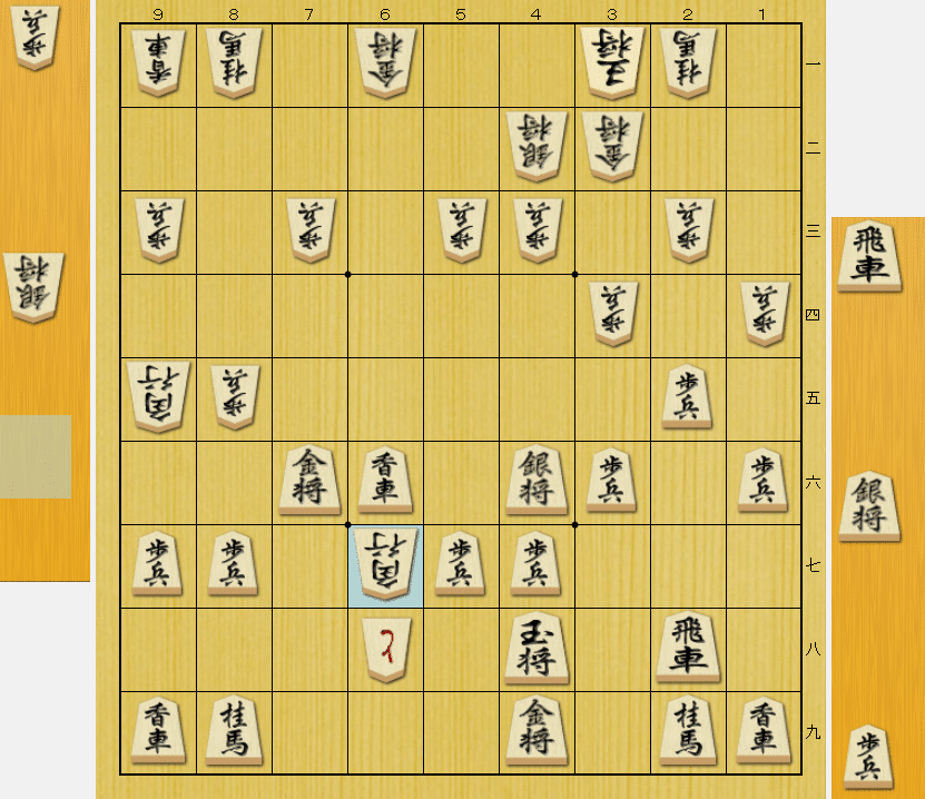 余して勝つという技についての配布局面図